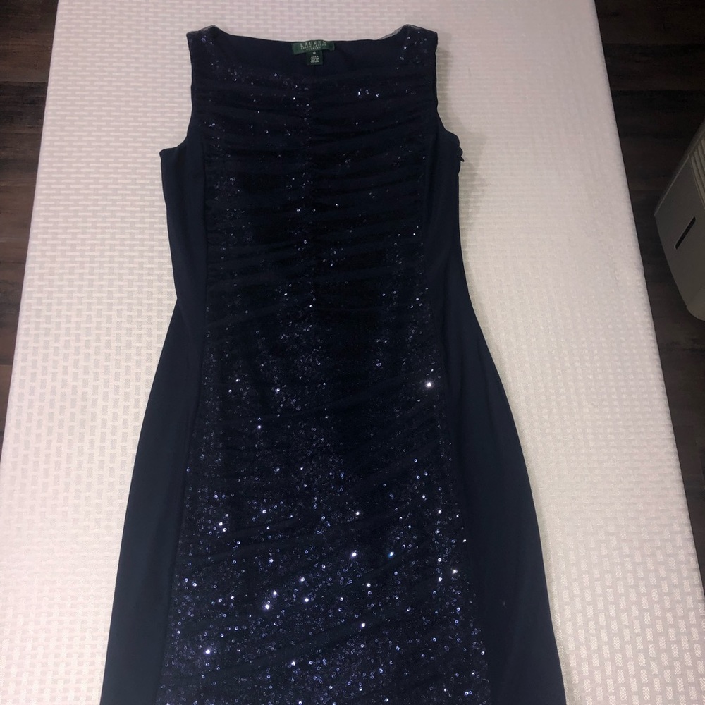 Ralph Lauren Evening Navy Blue Dress